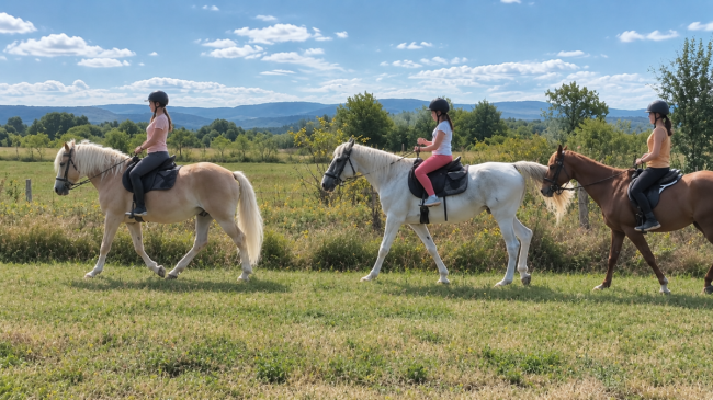 Randonnée à cheval de 2h - spécial débutant