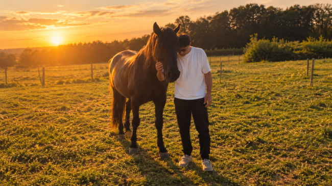 Séance d'accompagnement avec les chevaux pour adulte